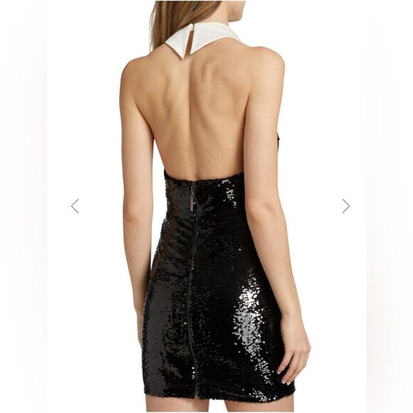 NWOT BRONX AND BANCO Wednesday Sequin Halterneck Mini Dress - Picture 6 of 16